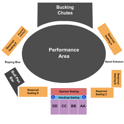 Clackamas County Event Center Canby Rodeo Seating Chart